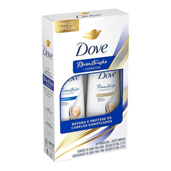 Imagem de Kit Dove Reconstrução Shampoo 350ml + Condicionador 175ml