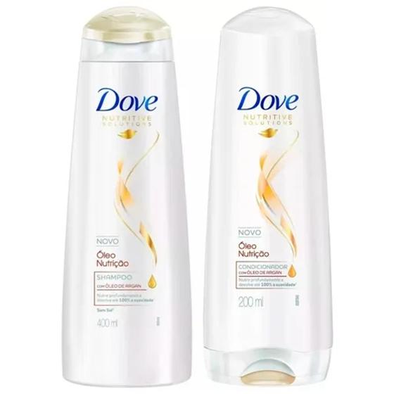 Imagem de Kit Dove Shampoo 400ml + Condicionador 400ml