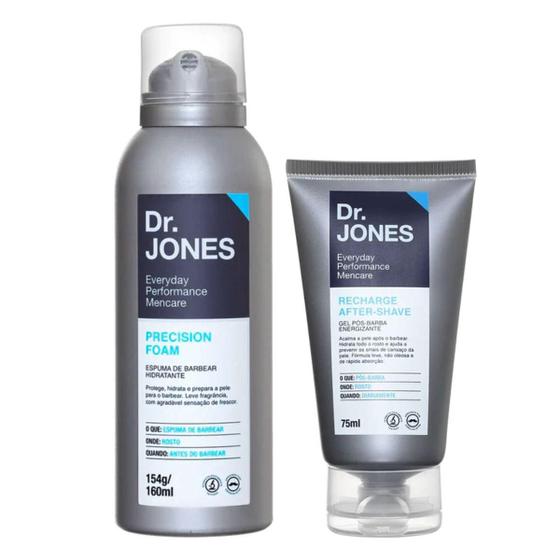 Imagem de Kit Dr. Jones Espuma de Barbear + Gel Pós-Barba