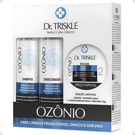 Imagem de Kit Dr Triskle Ozônio Shampoo Condicionador Máscara Capilar