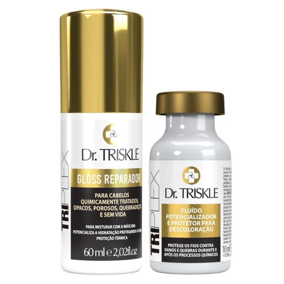 Imagem de Kit Dr. Triskle Tratamento Triplex + Gloss Reparador 60ml 2 Itens
