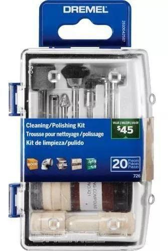 Imagem de Kit dremel c/20pcs p/limpar e polir setkit 726