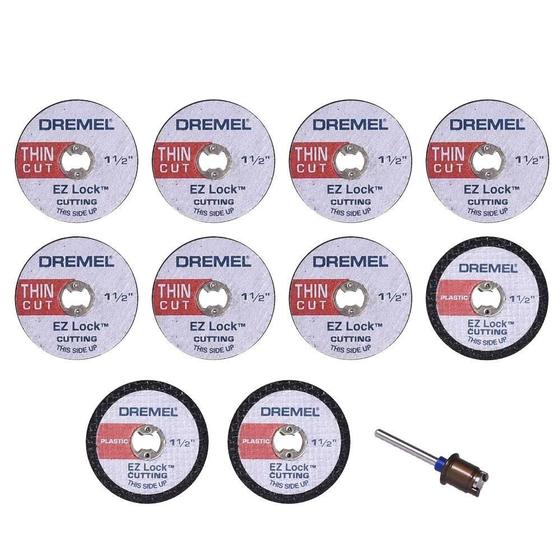 Imagem de Kit Dremel Para Corte Com 11 Peças Ez688 Para Micro Retífica