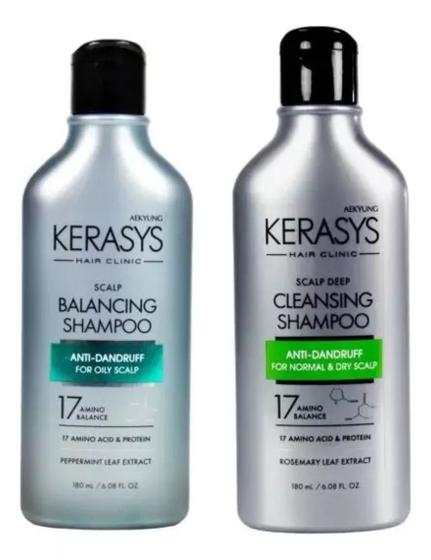 Imagem de Kit Duo Kerasys (Balancing Shampoo 180ml + Cleansing Shampoo 180ml)