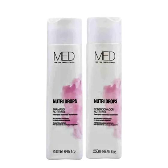 Imagem de Kit Duo Med For You Nutri Drops (Shampo 250ml + Condicionador 250ml)