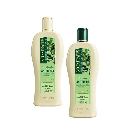 Imagem de Kit DUO (Shampoo e Condicionador 500ml) Jaborandi Antiqueda Bio Extratus