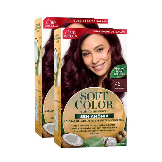 Imagem de KIT DUO Soft Color Coloração Borgon 46