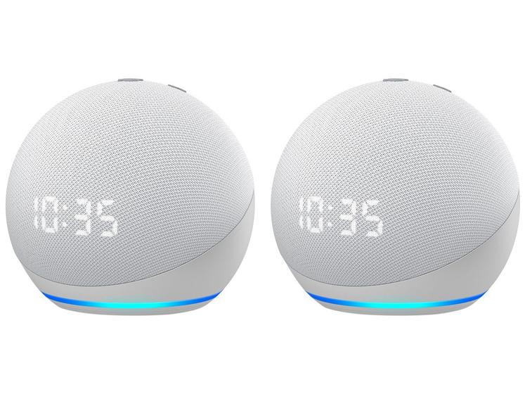 Kit Echo Dot 4ª Geração com Relógio com Alexa Menor preço em Kit Echo Dot 4ª Geração com Relógio com Alexa