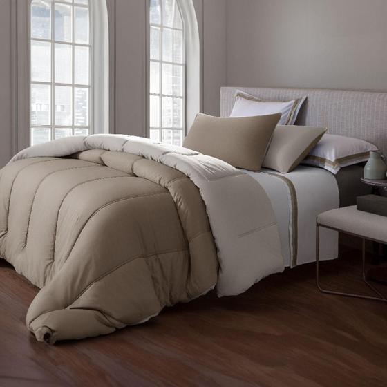 Imagem de Kit Edredom Queen Conforter Duo - Naturalle Fendi / Amendoa