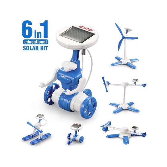 Imagem de Kit Educacional Robô Solar 6 em 1 - No. 2111 - Fácil de Montar - WRT003668