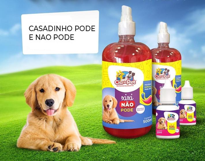 Imagem de Kit Educador Canino Sanitário Xixi Não/sim Para Cães 500ml/20ml - Cia Do Pet