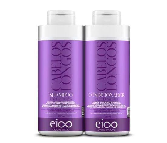 Imagem de Kit Eico Shampoo+Condicionador Cabelos Longos 450ml