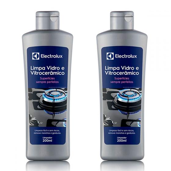 Imagem de Kit Electrolux com 2 Limpa Vidro e Vitrocerâmico