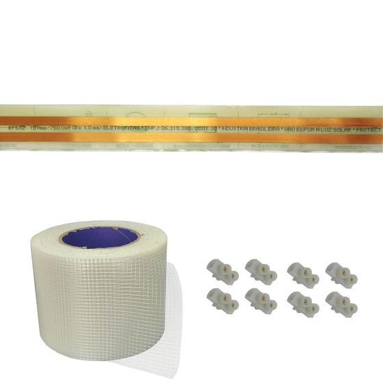 Imagem de Kit Eletrofita 2 Vias 10a 5 Metros + 8 conectores