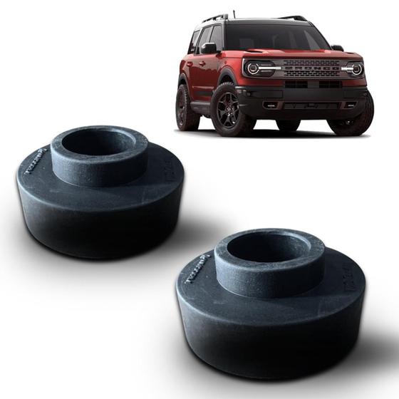 Imagem de Kit Elevação Calço de Mola Traseiro Ford Bronco Elevar 3,5cm