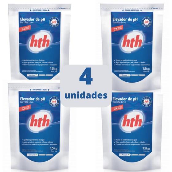 Kit Elevador de PH Pó 4 Pacotes de 1.5KG Hth - Elevador de PH ...