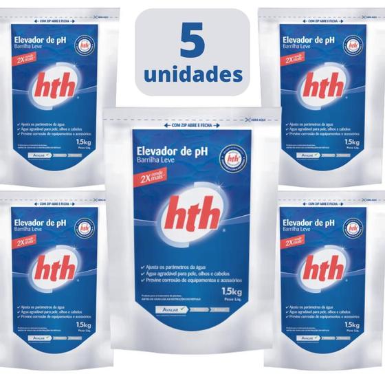Kit Elevador de PH Pó 5 Pacotes de 1.5KG Hth - Elevador de PH ...