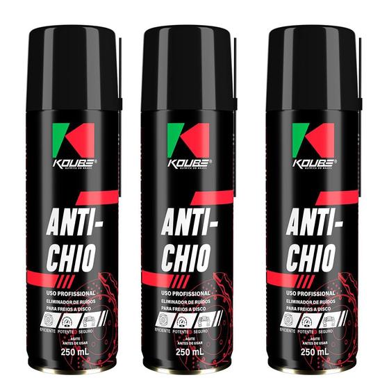 Imagem de Kit Eliminador De Ruídos Para Freios A Disco 250ml 3 Uni