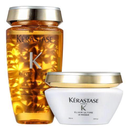 Imagem de Kit Elixir Ultime Le Bain Shampoo 250ml+ Máscara 200g Kluxo