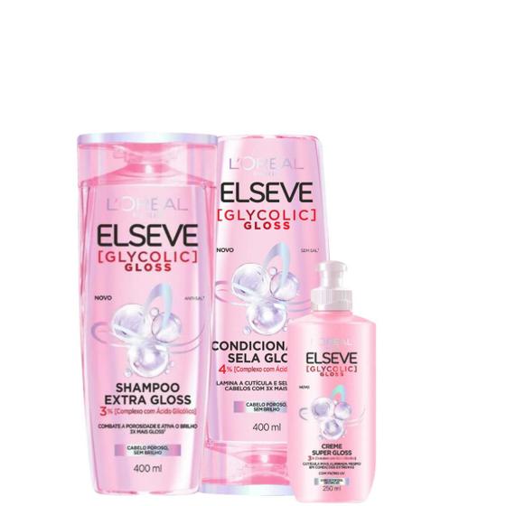 Imagem de Kit Elseve Glycolic Gloss (3 Produtos)