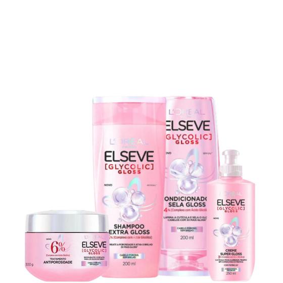Imagem de Kit Elseve Glycolic Gloss (4 Produtos)