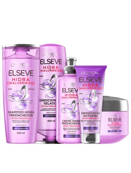 Imagem de Kit Elseve L'Oréal Paris Hidra Hialurônico Preenchedor Completo