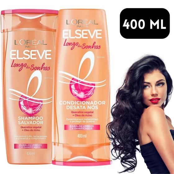 Imagem de Kit Elseve Longo Dos Sonhos Creme Shampoo + Condicionador