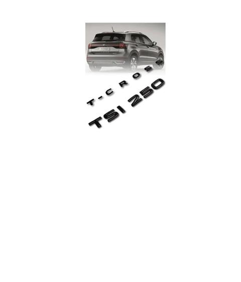 Imagem de Kit Emblema Letreiro Volkswagen T-Cross 250 Tsi Black Piano