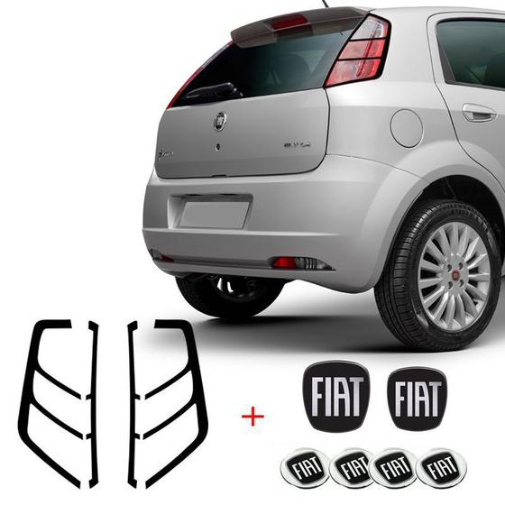 Kit Emblema Punto Black Completo + Adesivo Lanterna Traseira Menor preço em Kit Emblema Punto Black Completo + Adesivo Lanterna Traseira