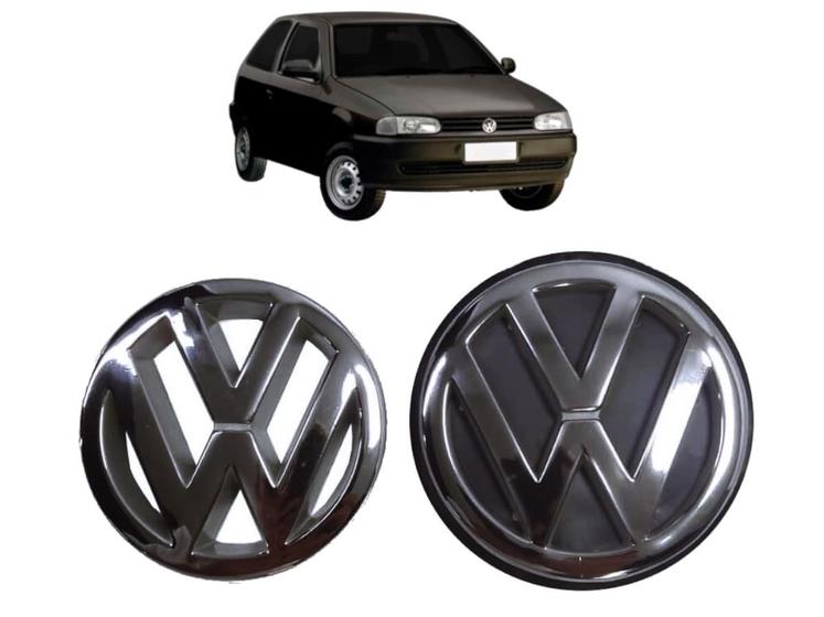 Imagem de Kit emblema vw grade porta malas gol g2 bola 96 97 98 99