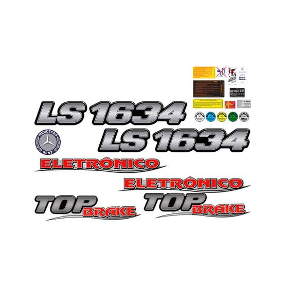 Imagem de Kit Emblemas LS 1634 Top Brake Eletrônico Moderno Mercedes