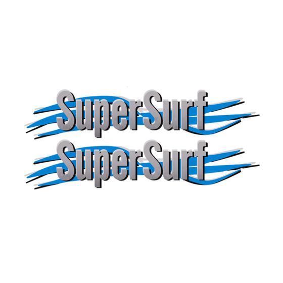 Imagem de Kit Emblemas Super Surf Azul/Cinza 2003/2008 Modelo Original