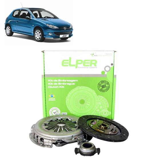 Imagem de KIT EMBREAGEM 180mm 18EST 206/206SW 1.4 2003-2005/205 1.4-1.6 92.../106 1.0-1.4 92.../CITROEN C3 1.4 8V ATE 2005 - DL