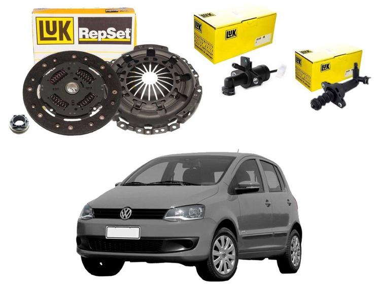 Imagem de Kit embreagem cilindro câmbio pedal luk original volkswagen fox 1.0 1.6 2010 a 2015