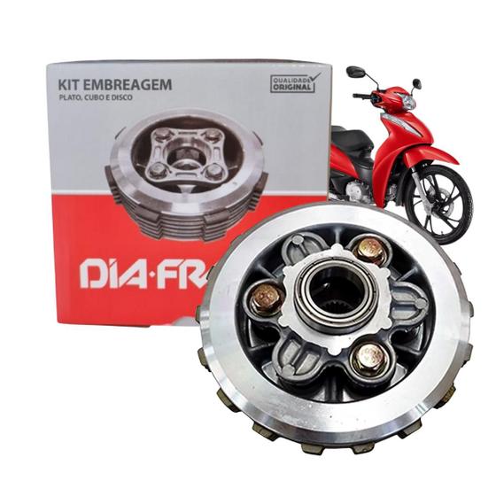 Kit Embreagem Completa Diafrag - Honda Biz 125 2005-2022 DKE-00090 ...