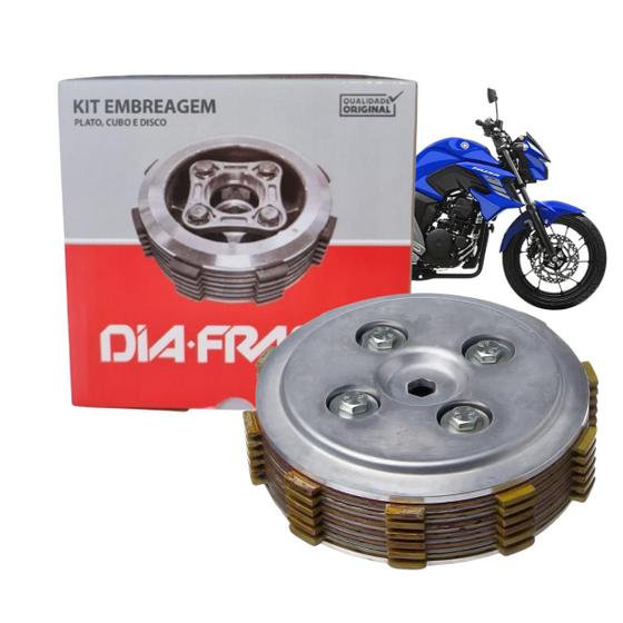 Kit Embreagem Completa Diafrag Yamaha Fazer Xtz Lander Tener