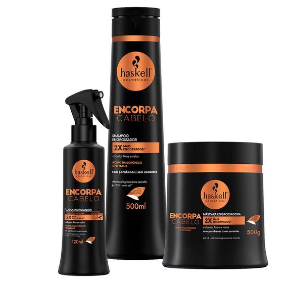 Imagem de Kit Encorpa Haskell 500ml C/ 3 Itens