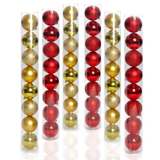 Kit Enfeite 48 Bolas P/ Árvore De Natal Vermelho Dourado 6Cm - Cromus - Enfeites para Árvore de Natal - Magazine Luiza Kit Enfeite 48 Bolas P/ Árvore De Natal Vermelho Dourado 6Cm - Cromus - Enfeites para Árvore de Natal - Magazine Luiza