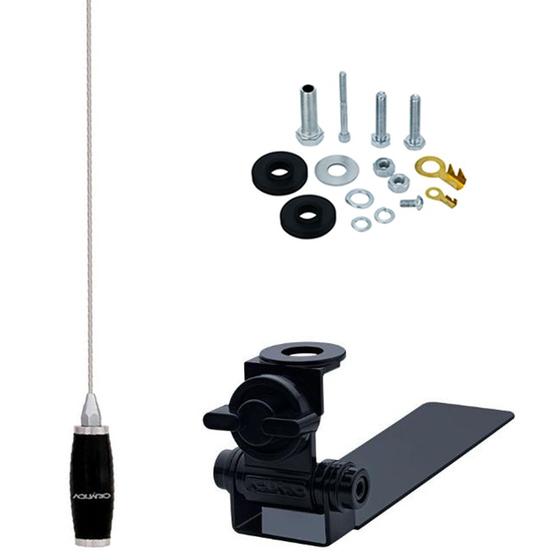 Imagem de Kit Enfeite Antena Px 1,40 Mts Suporte Caminhonete Parafusos