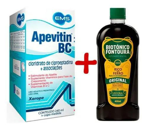 Imagem de Kit engorda biotonico fontoura 400ml + apevitin bc 240ml