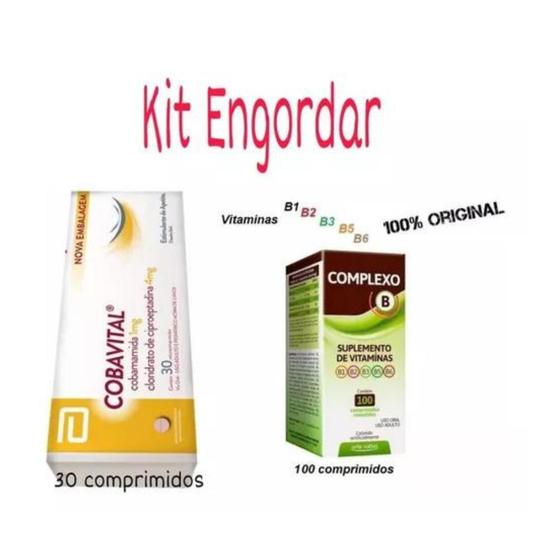 Imagem de Kit engordar Cobavital + Complexo b Vitamina para engordar