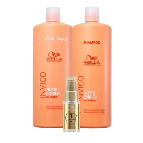 Imagem de Kit Enrich Shampoo, condicionador 1L e Oil Reflections 30ml