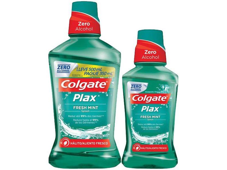 Kit Enxaguante Bucal Colgate Sem Álcool Menor preço em Kit Enxaguante Bucal Colgate Sem Álcool
