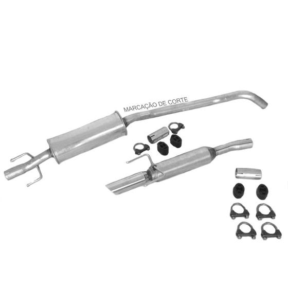Kit Escapamento Esportivo Corsa Hatch 1.0 1.4 1.6 1994 2004 Menor preço em Kit Escapamento Esportivo Corsa Hatch 1.0 1.4 1.6 1994 2004