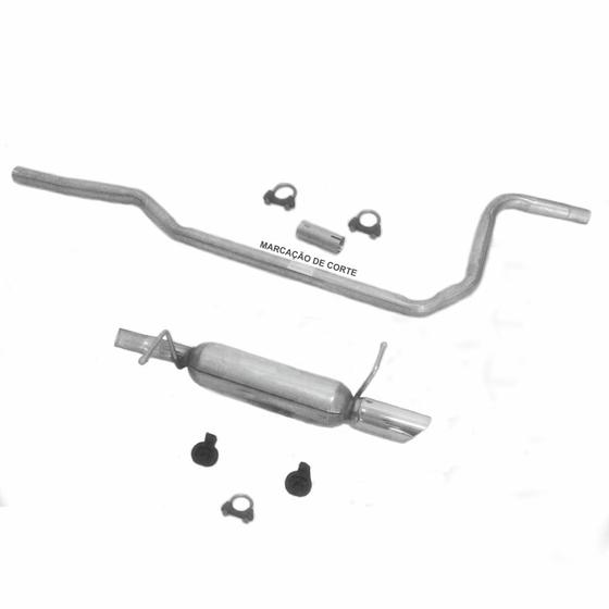 Kit Escapamento Esportivo Ford Ka 1.0 1.3 - Ronco Top Menor preço em Kit Escapamento Esportivo Ford Ka 1.0 1.3 - Ronco Top