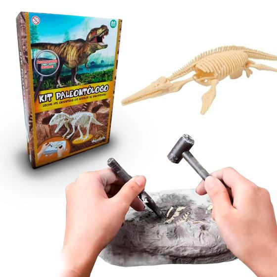 Imagem de Kit Escavação Fóssil de Dinossauro Paleontólogo Arqueólogo