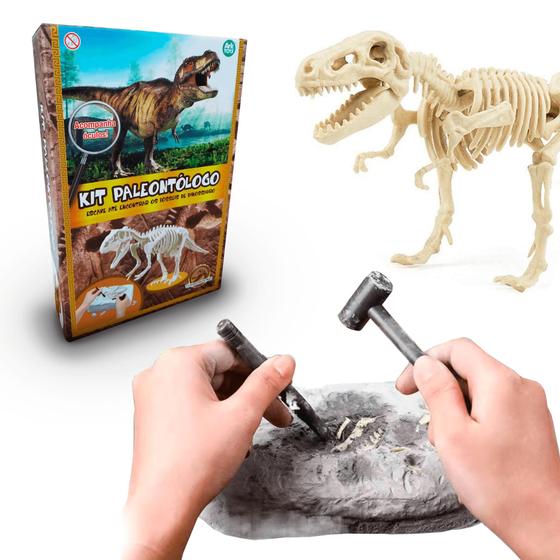 Imagem de Kit Escavação Fóssil de Dinossauro Paleontólogo Arqueólogo