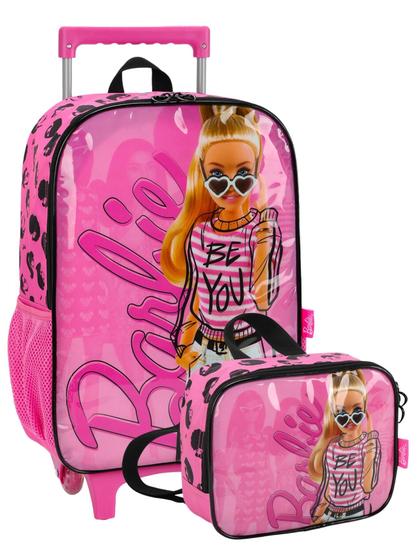 Imagem de Kit Escolar Barbie Mochila de Rodinha + Lancheira RS