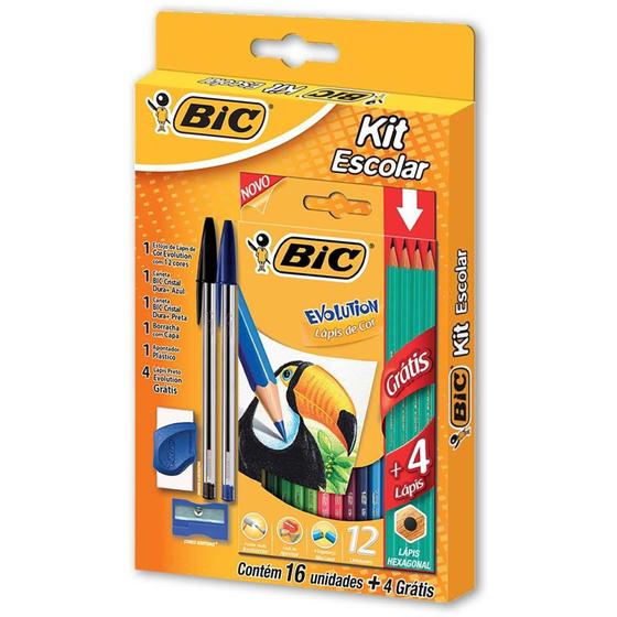 Imagem de Kit Escolar Colorir  C/20UND (070330433717) - Bic