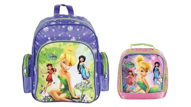 Imagem de Kit Escolar Fadas Tinker Bell Mochila De Costas + Lancheira